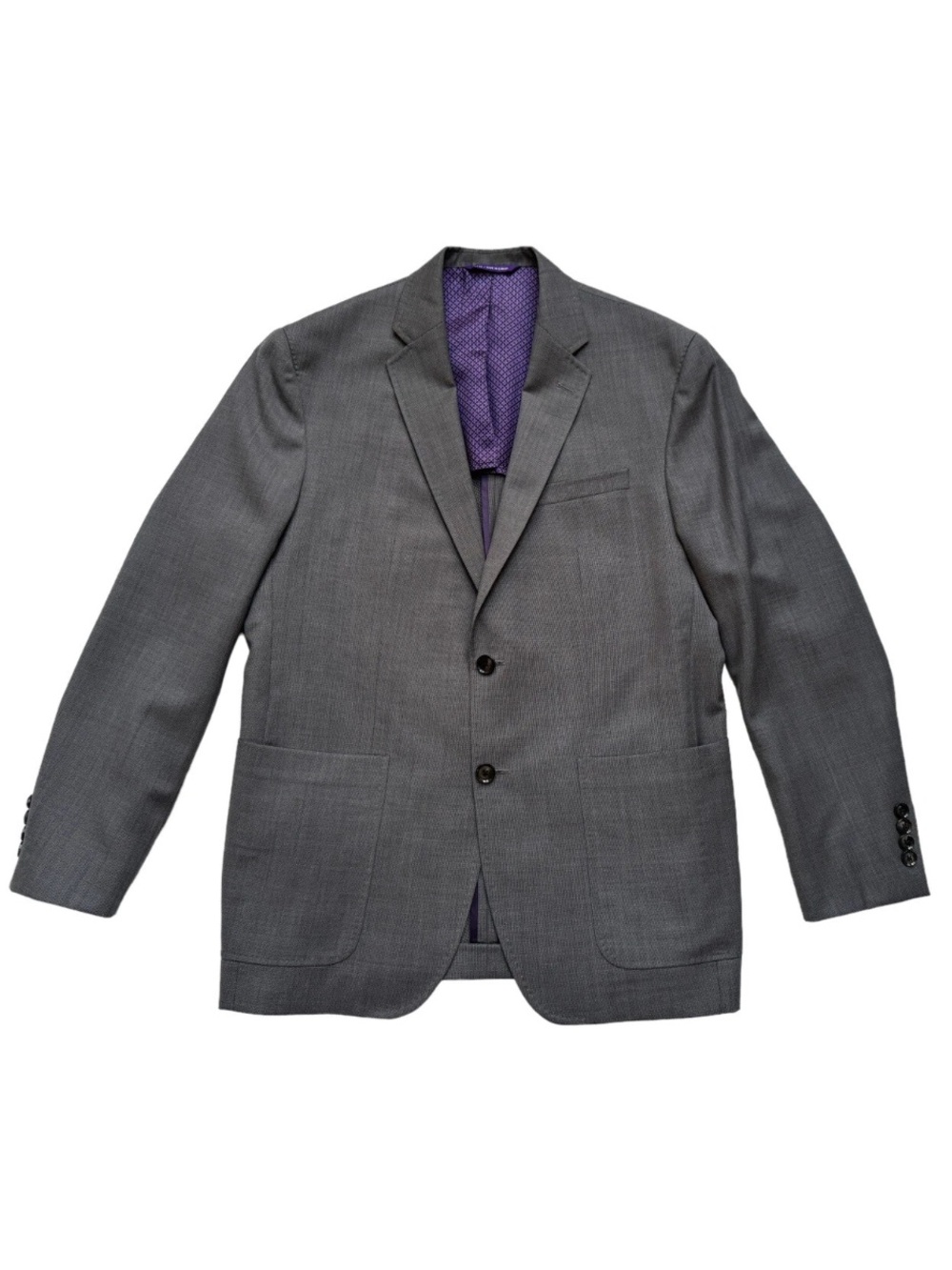 Ted Baker Endurance Wool Sport Coat Jacket Gray Kyle Slim Fit Sz 42R